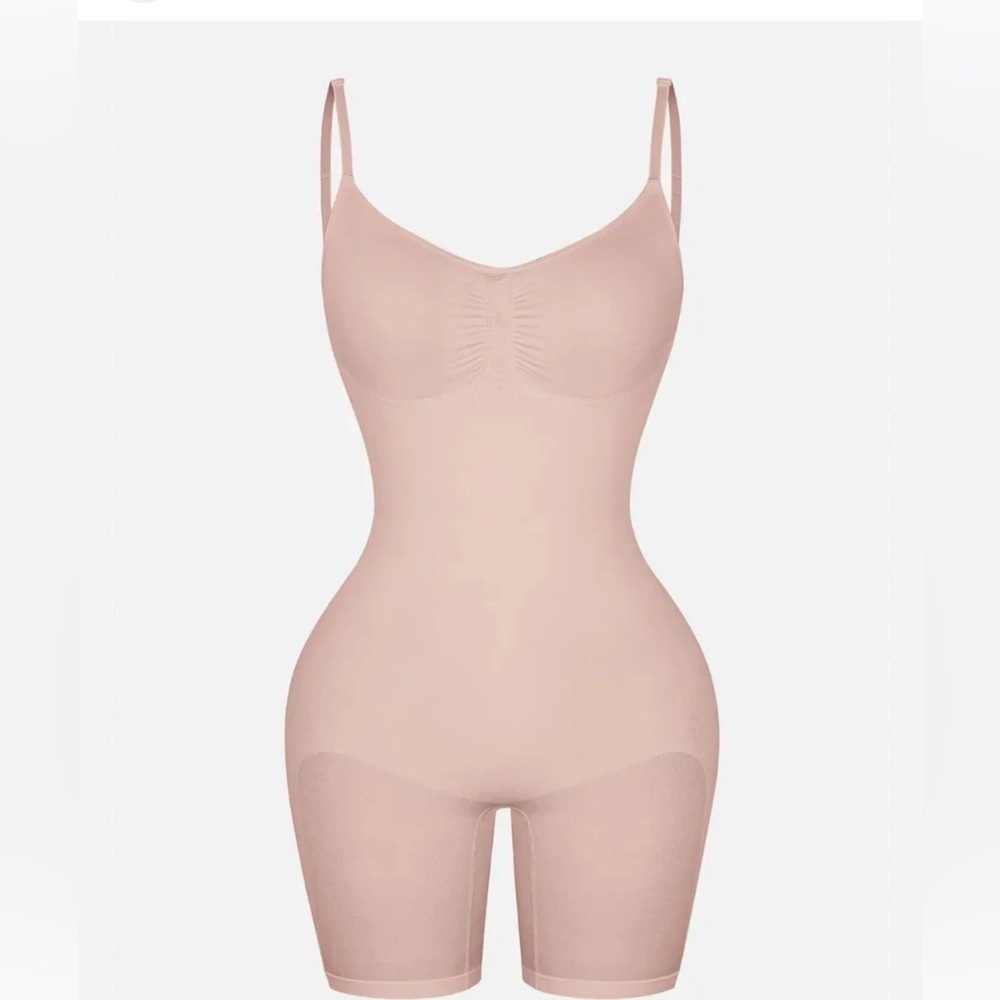 SENSIL® Ultra Soft & Seamless Light Nude Shapewear Bodysuit with Shorts